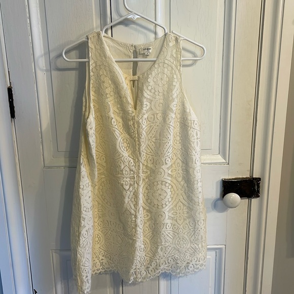 Cream lace mini dress - Picture 1 of 2